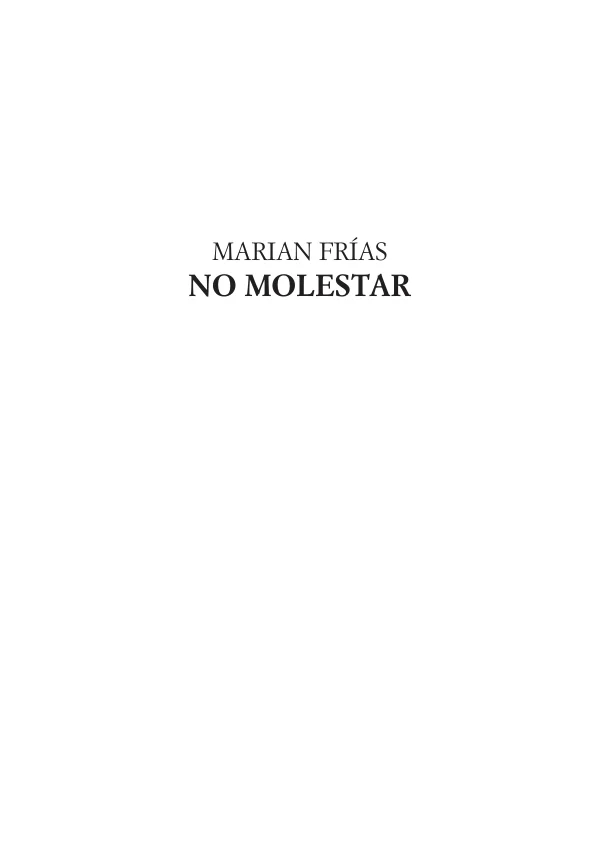 35 Marian Frias - PORTADA - Libro no molestar